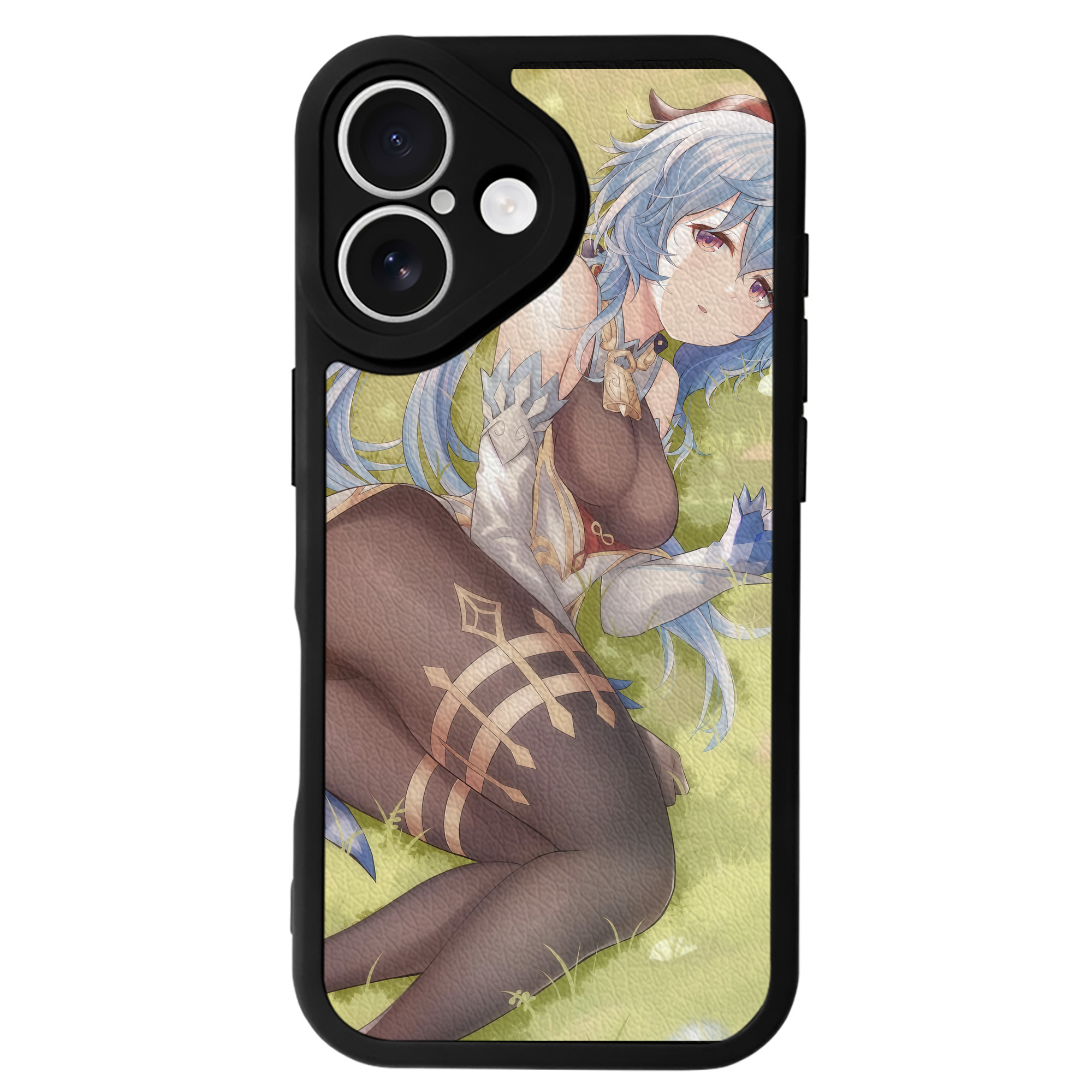 げんし神 genshin 【iPhone 16シリーズ対応】シリコンスマホケース（レザー調） 材質：シリコン